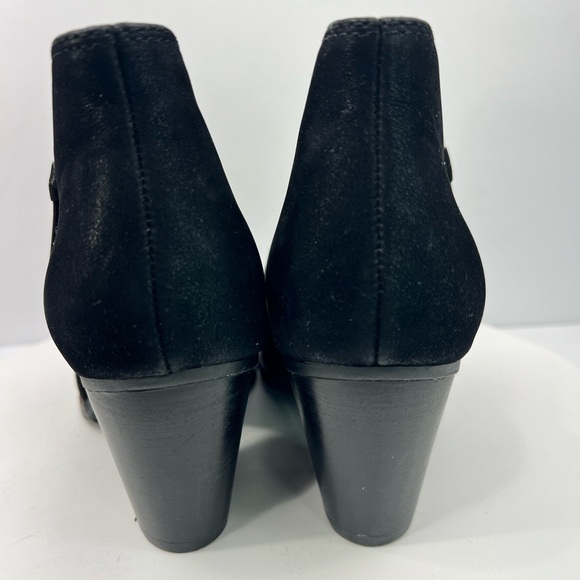 Bare Traps Womens Cacie Ankle Booties Black Block Heel Zipper Cutout 6.5 M Boots - Picture 4 of 9